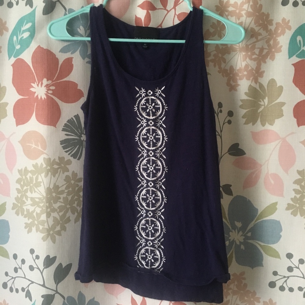 Navy Cynthia Rowley tank